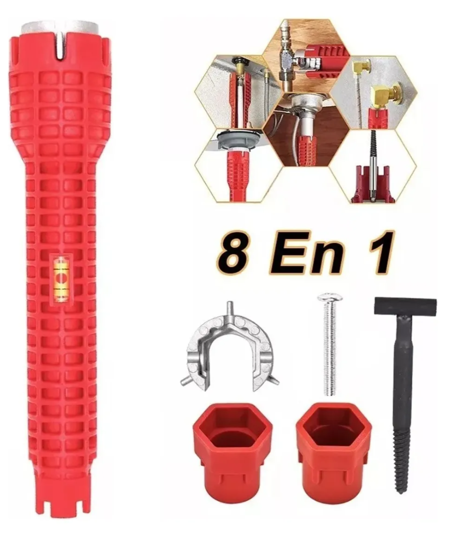 Llave Multifuncional 8 En 1 De Fregadero