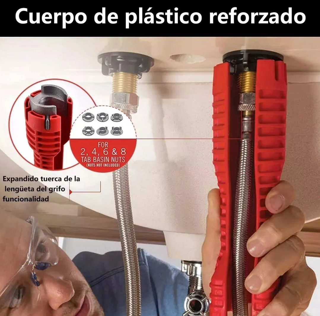 Llave Multifuncional 8 En 1 De Fregadero