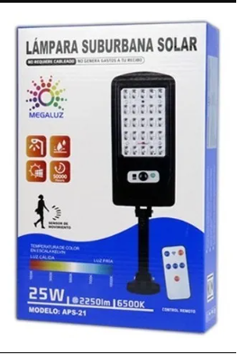Lampara Solar Led Suburbana - instalacion sin obra