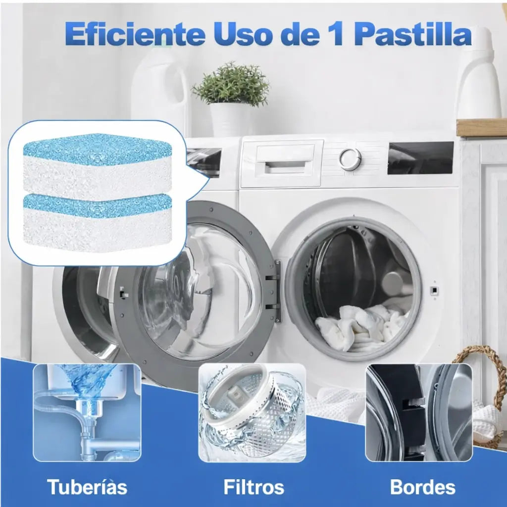Elimina sarro, grasa y mal olor de tu lavadora en un solo ciclo