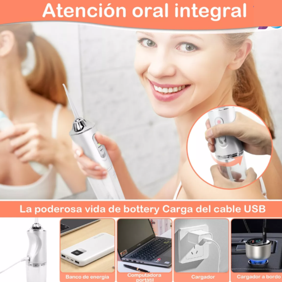 Irrigador Bucal Limpiador De Dientes Eléctrico