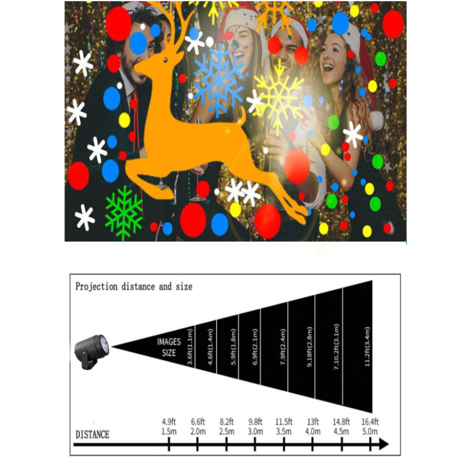 Luz De Proyeccion Laser Proyector Navidad