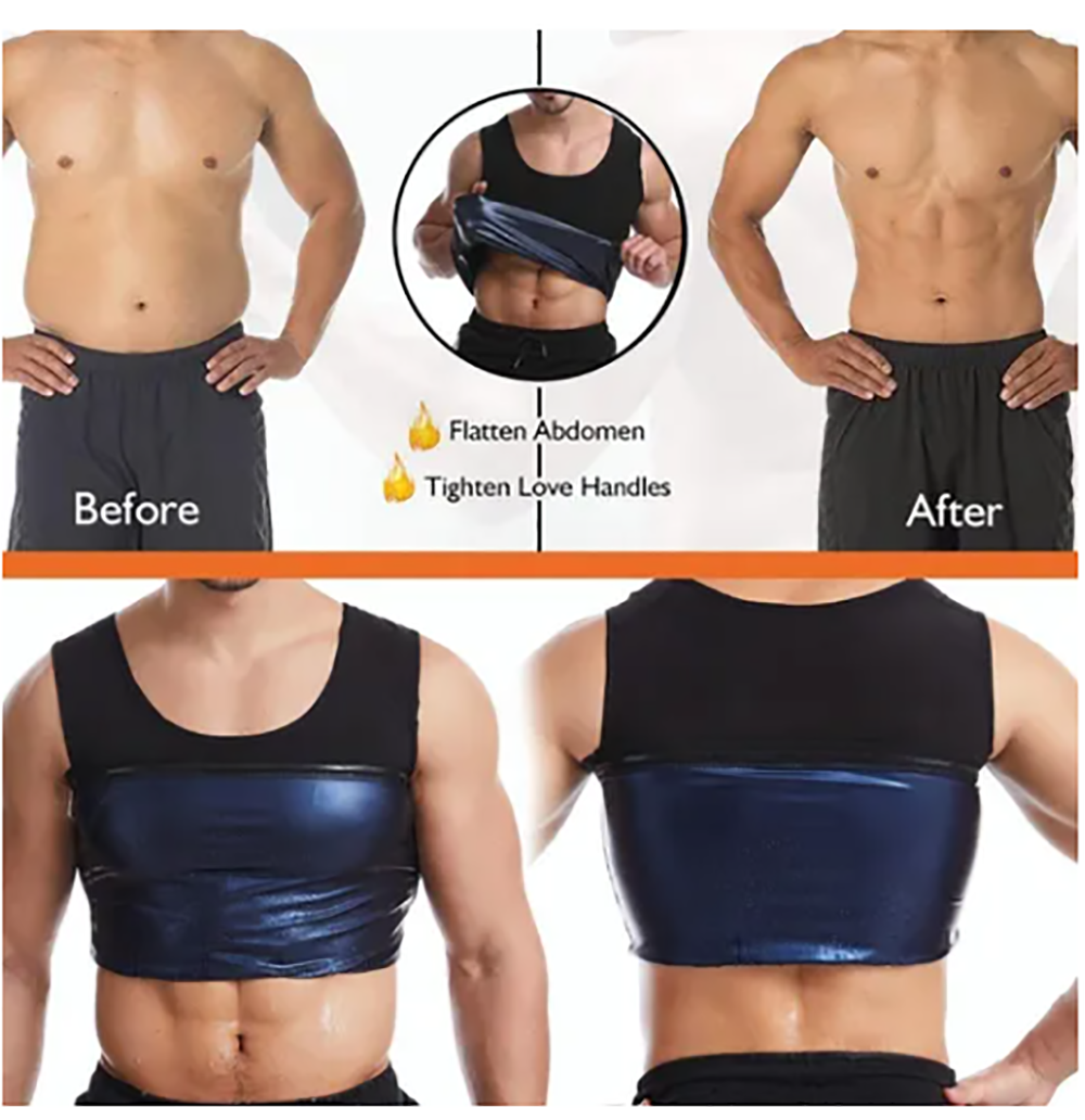 Faja Sauna Hombre Moldeadora Tipo Chaleco