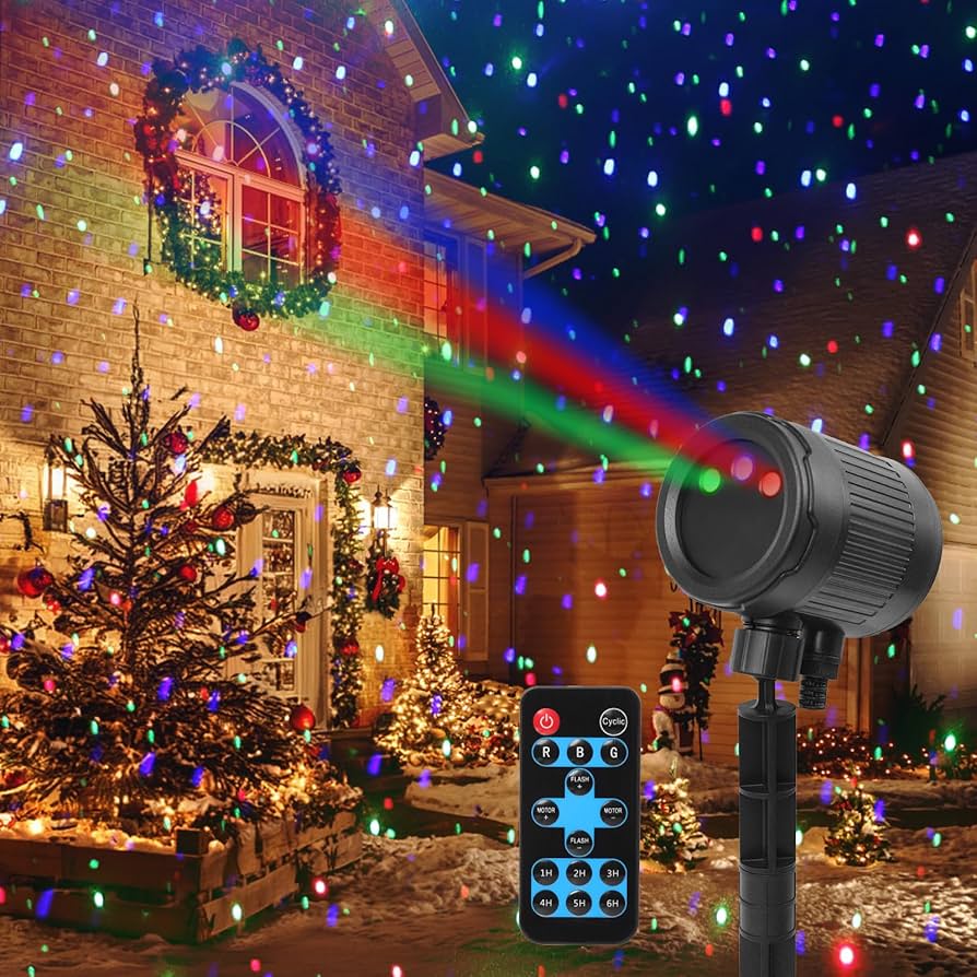Luz De Proyeccion Laser Proyector Navidad