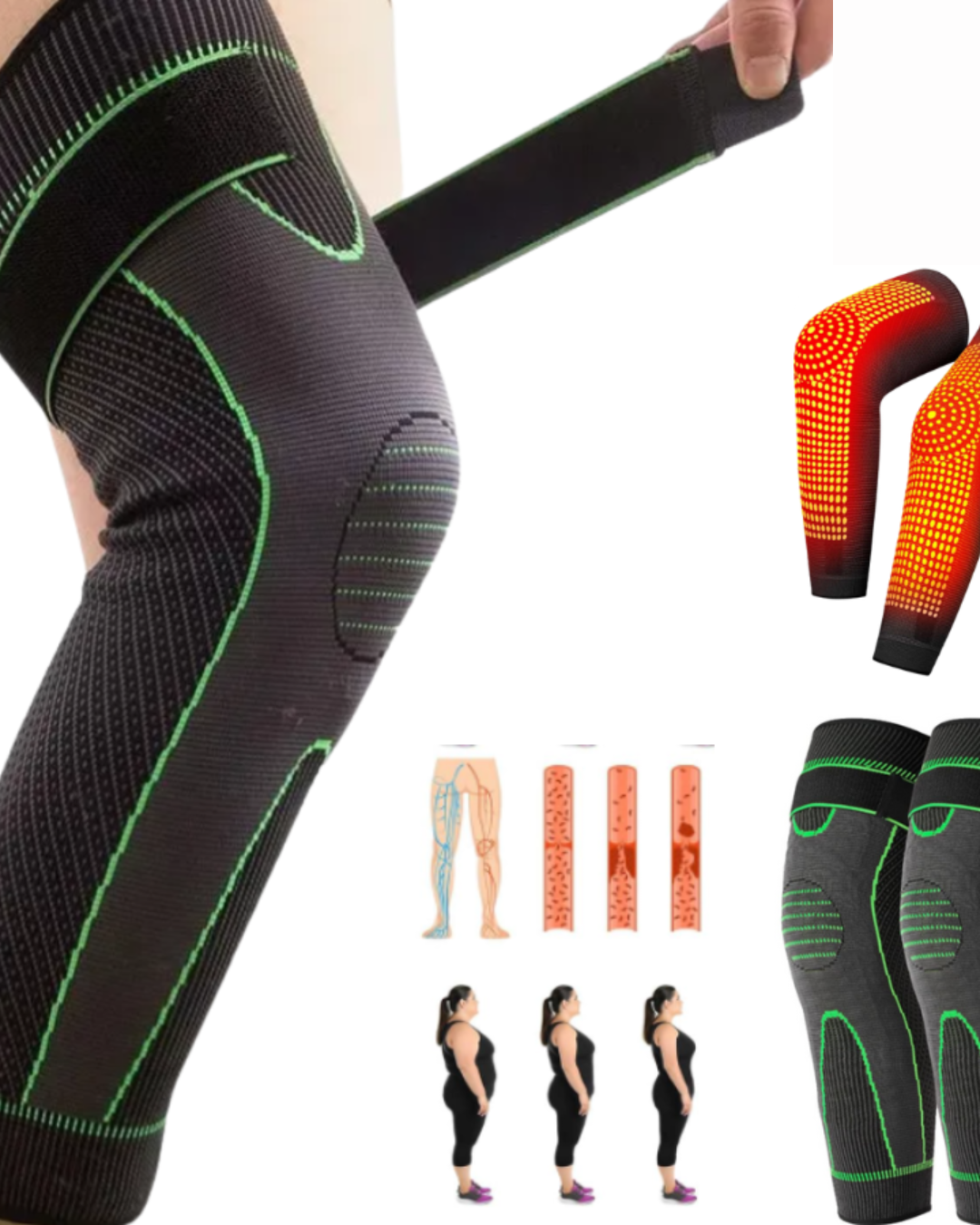 Rodillera Larga De Compresión