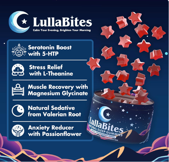 Gomas Lullabites Melatonina Dormir 60 Cp