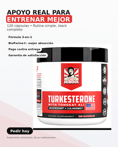 Suplemento Turkesterone 120 Capsulas